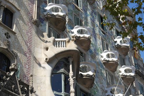 Namas Batlló, Karjeras, Namai Milane, Pastatas, Žvilgsnis, Ispanas, Man Patiko, Ypač, Barcelona, Architektūra, Balkonai, Kaukolė