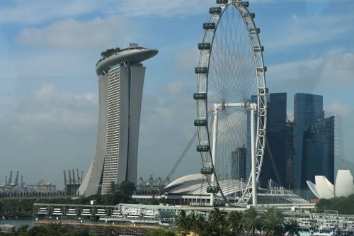 Singapūras, Miestas, Marina Bay Smėliai, Ratas, Kazino, Highrise