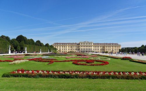 Pilis, Schönbrunn, Vienna, Austria, Parkas, Pastatai, Architektūra, Sodas