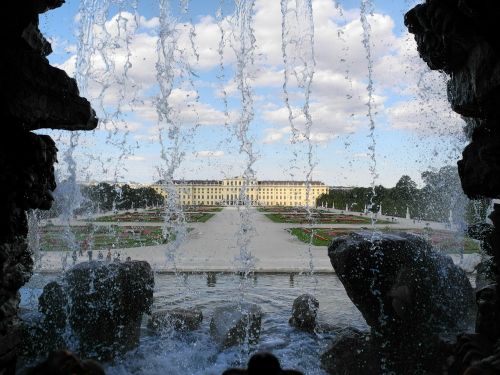 Pilis, Schönbrunn, Vienna, Parkas, Pilies Parkas, Vanduo, Fontanas