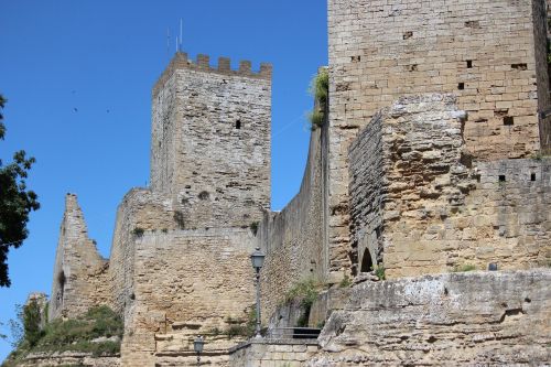 Pilis, Torre, Rocca, Enna, Sicilija, Sienos, Viduramžiai, Fortifikacija, Dangus, Viduramžių Bokštas, Paminklas, Senovės