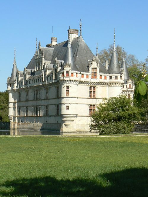 Pilis, Azay Užuolaidos, Châteaux De La Loire, Azay Le Rideau Pilis, Architektūra