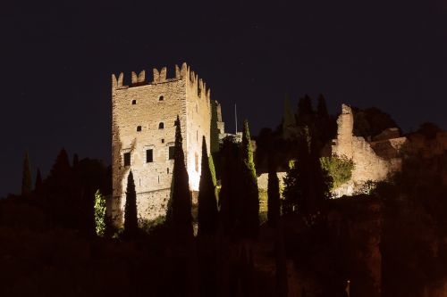 Pilis, Italy, Senas, Arco, Naktis, Naktinė Nuotrauka
