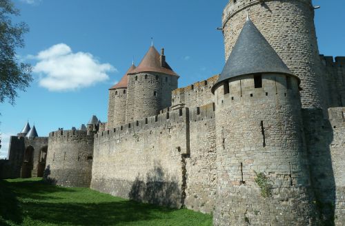 Pilis, Paminklas, Miestas, Viduramžių, Carcassonne, France