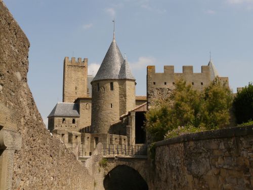 Pilis, Pastatas, Architektūra, Carcassonne, Garsizonų Miestas, Apšvietimas, Naktis, Tvirtovė, Siena, Pinnacle, Viduramžiai