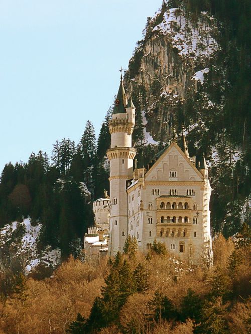 Pilis Neuschwanstein, Bavarija, Vokietija, Pastatas, Architektūra, Karalius Ludwig Antrasis, Bavarijos Karalius, Allgäu, Istorija, Alpių Kalnai, Peizažas, Orientyras