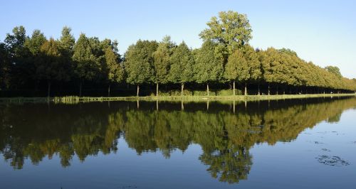 Pilies Parkas, Schlossgarten, Veidrodis, Atspindys, Vanduo, Medžiai