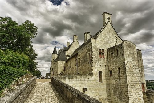 Pilys, Chinon, Architektūra, Dangus, Prancūzija, Akmuo, Debesis, Indre-Et-Loire