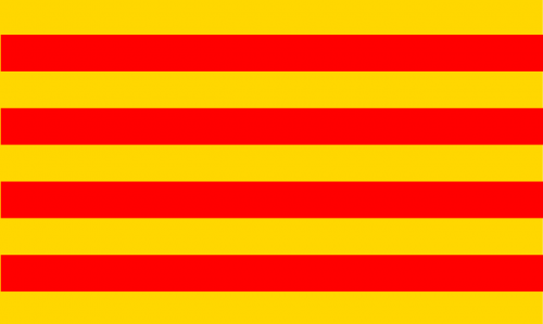 Katalonija, Vėliava, Patriotizmas, Katalonų Kalba, Ispanija, Europa, Nemokama Vektorinė Grafika