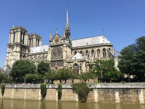 Notre-Dame, Paris, Katedra, Pastatas, Gotika, Katalikų, Seine