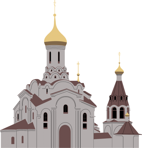 Katedra, Krikščionybė, Religija, Rusija, Šventykla, Nemokama Vektorinė Grafika