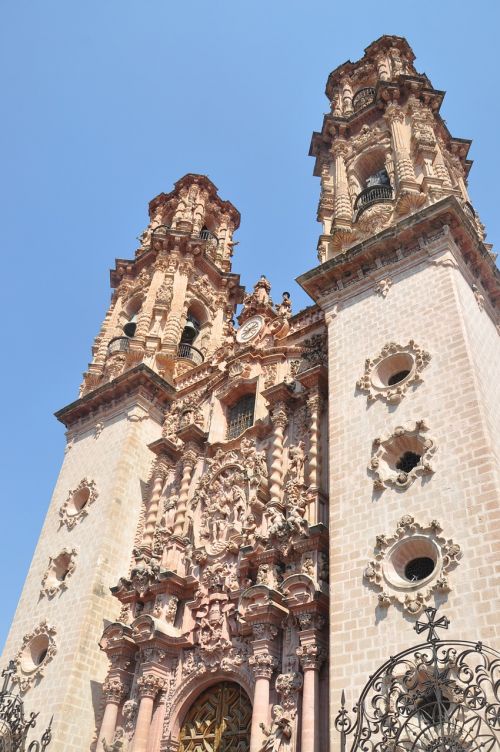 Katedra, Meksika, Bažnyčia, Architektūra, Šventykla, Kultūra, Katedra Meksika, Turizmas, Fasadas, Kolonijinė Architektūra, Taxco, Kupolas