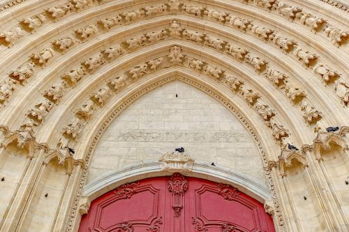 Katedra, Durys, Architektūra, Bažnyčia, Skulptūra, Lyon, France, Europa