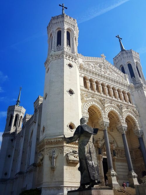 Katedra, Bazilika, Paminklas, Religija, Mūsų Ponios Iš Fourvière, Bažnyčia, Lyon, Prancūzija