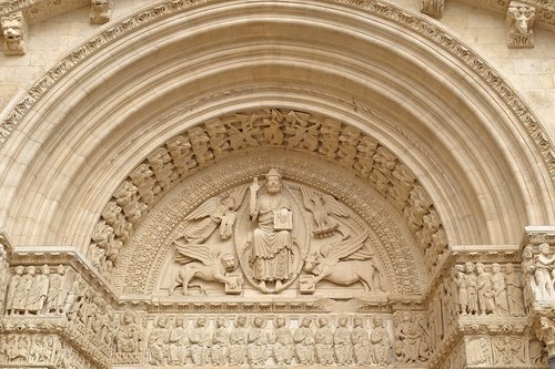 Katedra,  Bažnyčia,  Romaninis Bažnyčia,  Architektūra,  Katalikų,  Turizmas,  Religija,  Statula,  Saint,  Saint-Trophime,  Arles,  Provanso,  Prancūzija