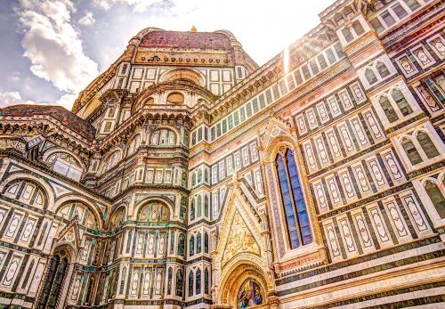Katedra, Florencija, Kupolas, Italy, Bažnyčia, Lauke, Architektūra, Pastatai, Papuošalai