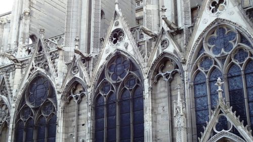 Katedra, Notre Dame, Vitražai, Paris