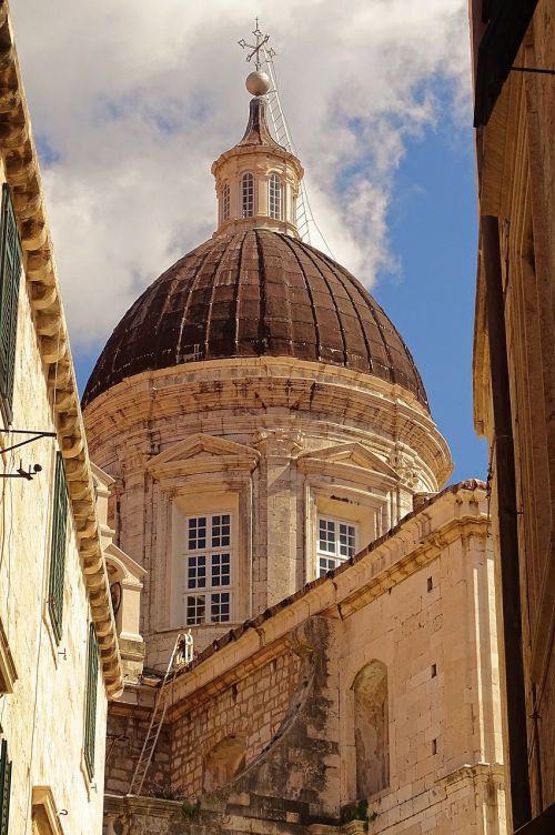 Katedra, Velika Gospa, Dubrovnik, Kroatija, Bažnyčia, Senovinis, Europa, Pastatas, Jugoslavija