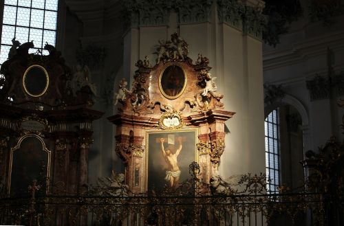 Katedra, Interjeras, Piktograma, Jėzus Kristus, Nukryžiavimas, Šviesos Paplitimas, Sakralinis, Papuošalai, St Gallen