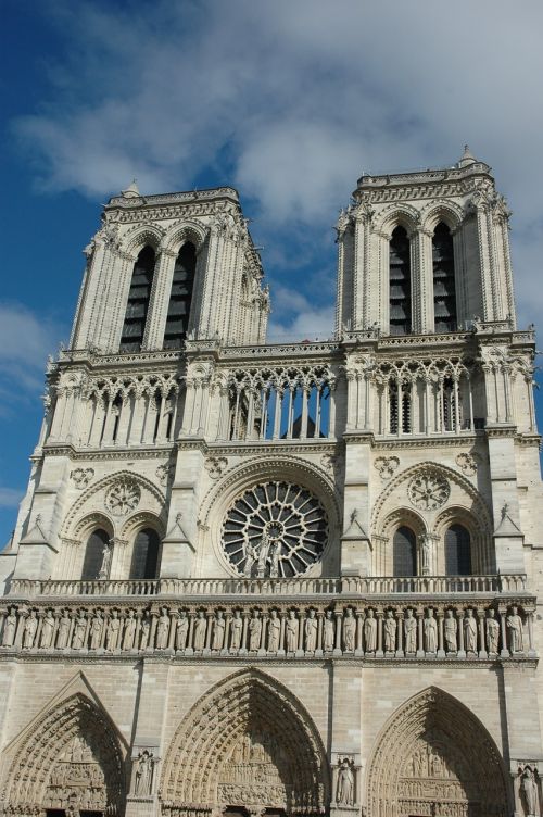 Katedra, Fasadas, Turizmas, Paris