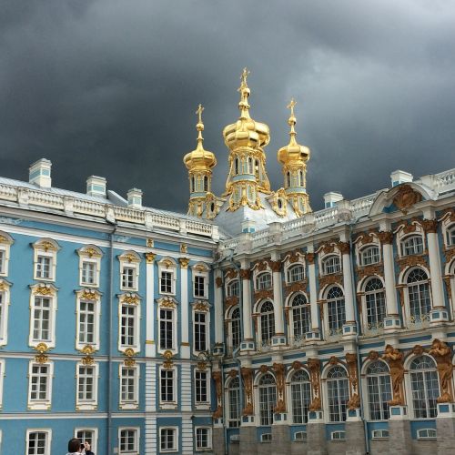 Katerinos Rūmai,  Sankt Peterburgas,  Rusija,  Griauna,  Dangus