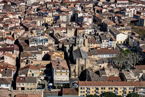 Cavaillon, Provence, Miesto Vaizdas, Pastatas, Iš Viršaus, France