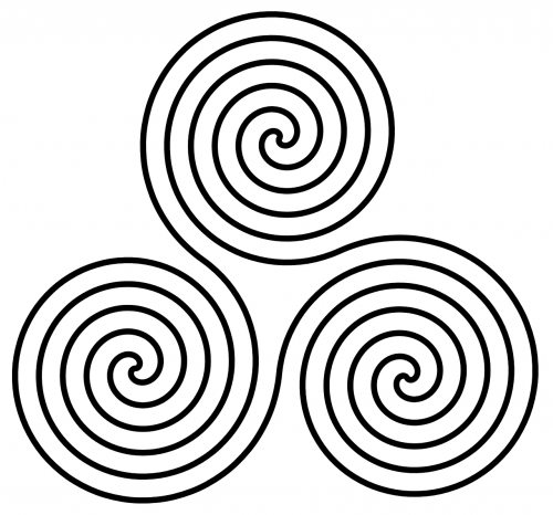 Keltų, Tribal, Simboliai, Spiralė, Trigubas, Ornamentas, Dekoratyvinis, Apdaila, Dizainas, Figūra, Statyti, Nemokama Vektorinė Grafika