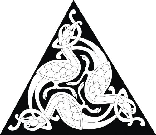 Keltų, Trikampis, Ornamentas, Nemokama Vektorinė Grafika