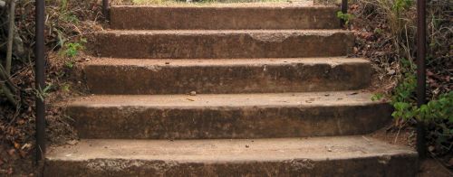 Laiptai,  Žingsniai,  Žvyras,  Eksterjeras,  Cemento Žingsniai