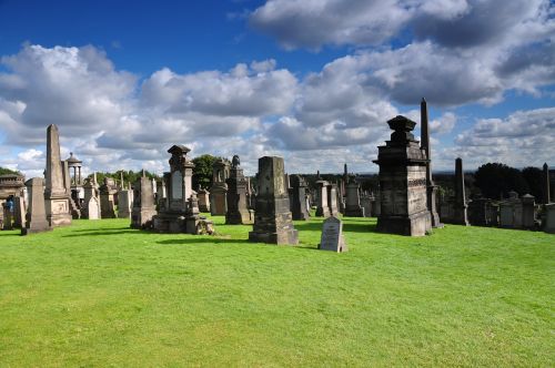 Kapinės, Kapinės, Paminklas, Senas, Kapai, Religija, Glasgow