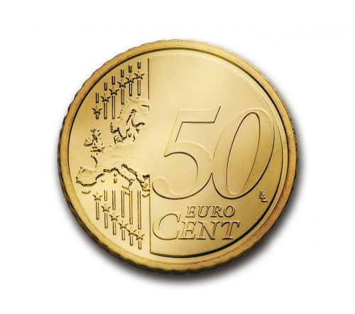 Centas, 50, Euras, Moneta, Valiuta, Europa, Pinigai, Turtas, Verslas, Finansai, Pelnas, Pajamos, Bankas, Indėlis, Paskata, Investicijos
