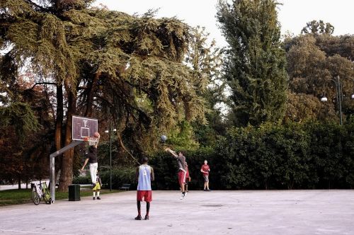 Centrinis Parkas,  Krepšinis,  Žaidimas,  Jaunimas,  Milanas,  Italija