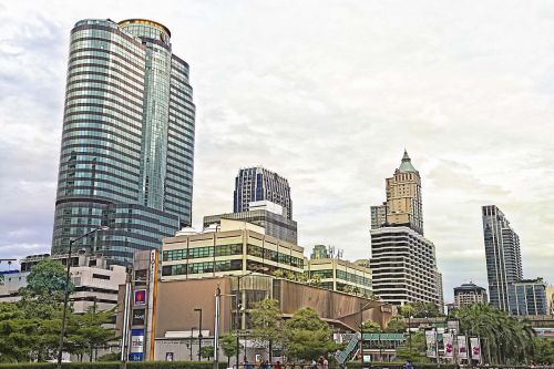 Centrinė Pasaulio Aikštė, Bangkokas, Tailandas, Miestas, Pastatai, Asija, Architektūra, Miesto Panorama, Centro, Panorama