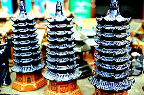 Objektai,  Pagoda,  Keramika,  Šventykla,  Asija,  Kinija,  Architektūra,  Keramikos Pagodai