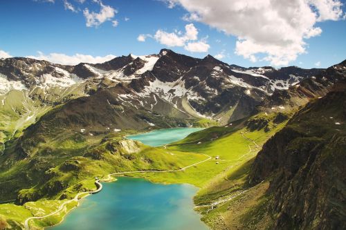 Ceresole, Ežeras, Italy, Kraštovaizdis, Kalnai, Alpės, Gamta, Vasara