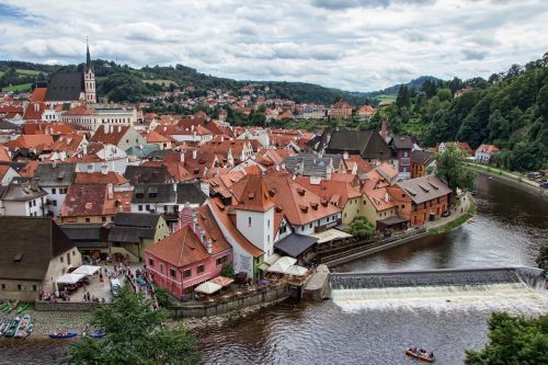 Český Krumlov, Čekijos Respublika, Miestas, Unesco, Šalis, Vaizdas, Stogas, Peržiūros