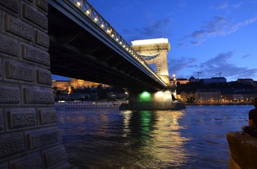Grandinės Tiltas, Danube, Budapest, Tiltas