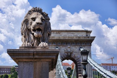 Grandinės Tiltas, Tiltas, Liūtas, Budapest, Lankytinos Vietos, Architektūra, Vengrija