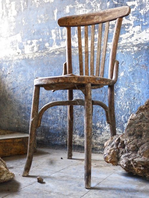Kėdė, Senas, Vintage, Paliktas, Metafora