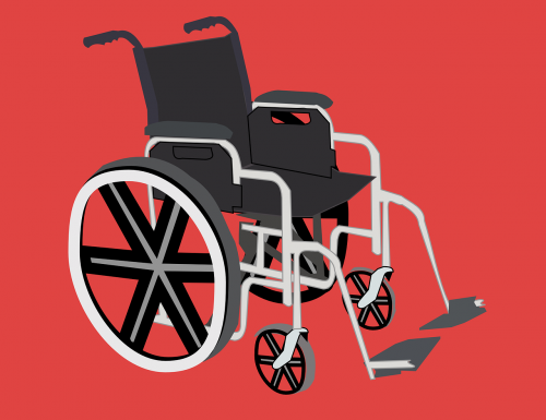 Kėdė, Negalia, Neįgalus, Neįgalieji, Neįgaliųjų Vežimėlis, Nemokama Vektorinė Grafika