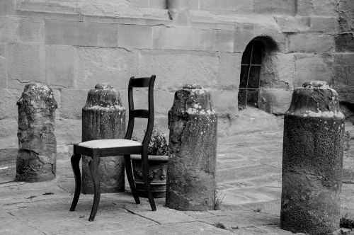 Kėdė, Juoda Ir Balta, Senovės, Borgo, Italy, Žvilgsnis