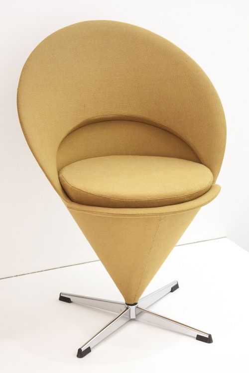 Kėdė, Ledų Kaušelis, Verner Panton, Kopenhaga, 1958, Dizainas, Klasikinis