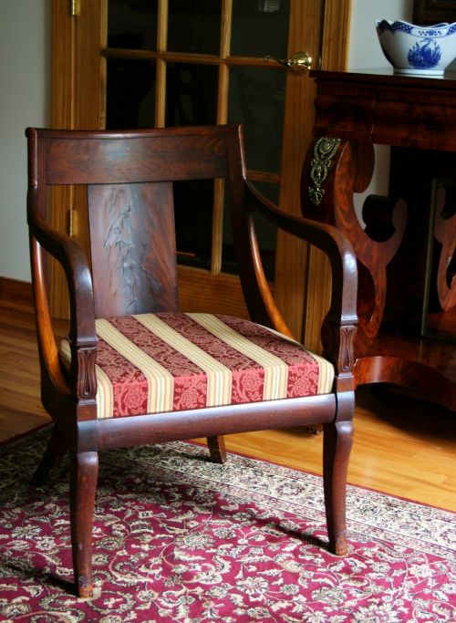 Kėdė, Sėdynė, Sėdėti, Naudoti Baldai, Senovinis, Vėlyvasis Klasikinis, 1837, Gondolos Stilius
