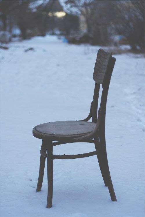 Kėdė, Žiema, Sniegas