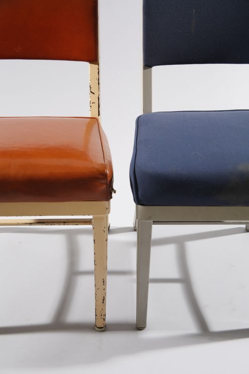 Kėdės, Mėlynas, Oranžinė, Studija