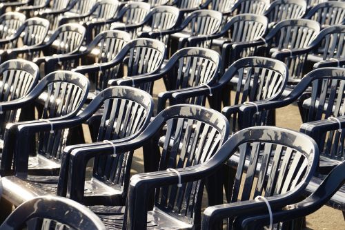 Kėdės, Plastikiniai Kėdės, Mėlynas, Serijos, Kėdžių Eilės, Įvykis, Sėdynė, Derinimas, Sėdėti, Sėdynės, Tuščia, Atsparus Oro Sąlygoms, Sėdimosios Vietos, Out, Sėdynių Eilės