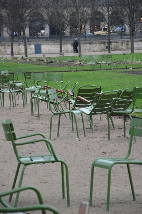 Kėdės, Žiemos Sodas, Liuksemburgas, Paris, Tuščios Kėdės