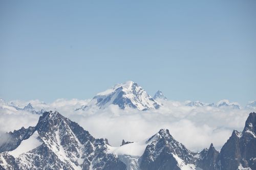 Chamonix, Debesys, Piko, Kalnas, Kraštovaizdis, Alpės, Alpių, Alpinizmas, Pinnacle