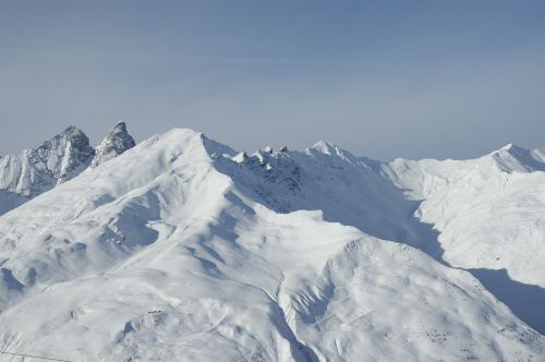 Chamonix, Kalnas, Sniegas, Snieguotas