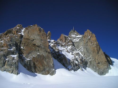 Chamonix, Aiguille Du Midi, Pietinė Pusė, Kalnai, Kalnų Stotis